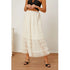 'Milena' Ruched High Waist Tiered Skirt - Celes Fashion